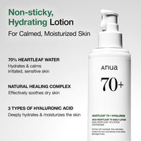 Thumbnail for Anua Heartleaf Daily Lotion, Face Moisturizer with Hyaluronic Acid for Sensitive Skin, Lightweight, Korean Skin Care (200ml, 6.76 fl.oz.)