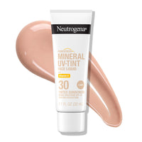 Thumbnail for Neutrogena Purescreen+ Tinted Sunscreen for Face SPF 30, Broad Spectrum Mineral Sunscreen with Zinc Oxide & Vitamin E, Water Resistant, Fragrance Free, Light, 1.1 fl oz