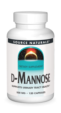 Thumbnail for Source Naturals D-Mannose, Potent Urinary Tract & Bladder Health Support*, 500mg - 120 Capsules