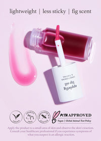 Thumbnail for NOONI Korean Vegan Lip Oil - Applefig | Long-Lasting, Moisturizing, Plumping, Revitalizing for Dry Lips, Waterproof, No Peel Off, Korean Tint, 0.12 FL Oz