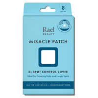 Thumbnail for Rael Pimple Patches, Miracle XL Spot Control Cover - Hydrocolloid Acne Pimple Patch for Face, Zits & Blemish, Back and Body, Korean Skin Care (8 Count)