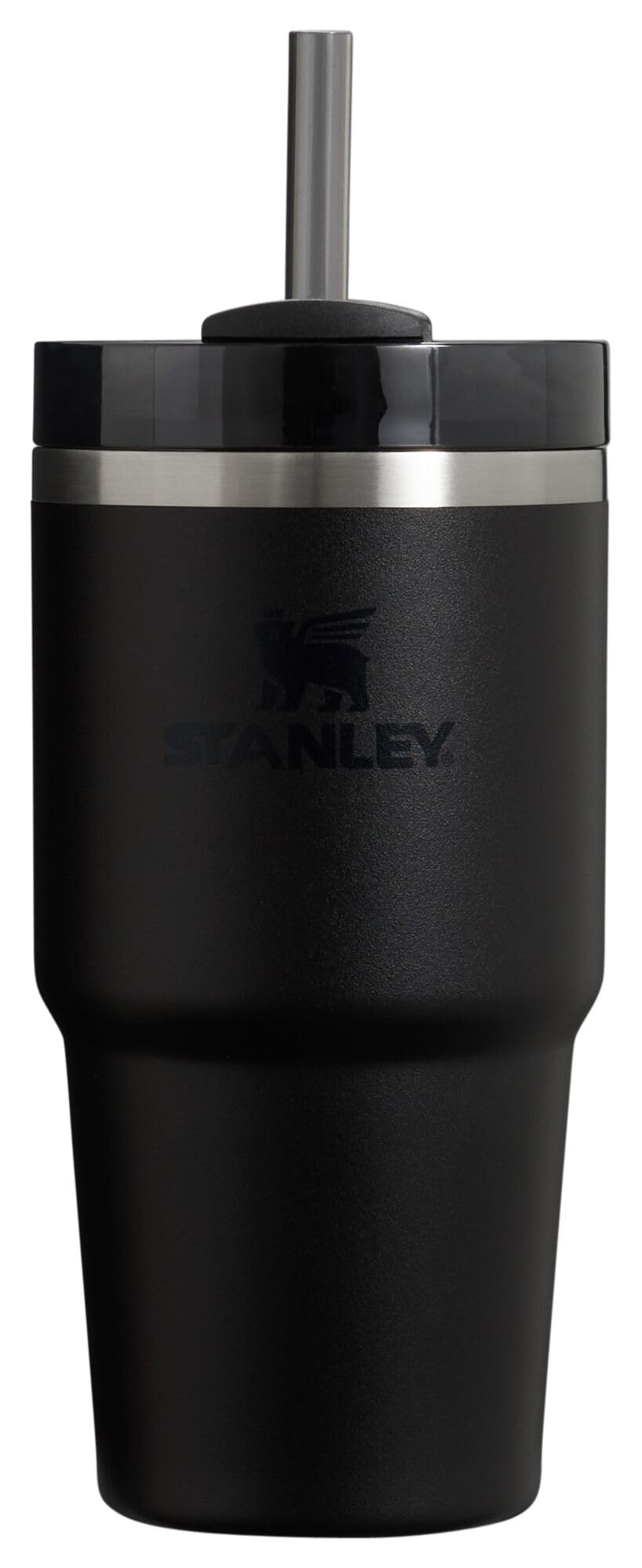 Stanley Quencher H2.0 Tumbler with Straw 20 oz | Flowstate 3-Position Lid | Cup Holder Compatible for Travel | Insulated Stainless Steel Cup | BPA-Free | Black 2.0