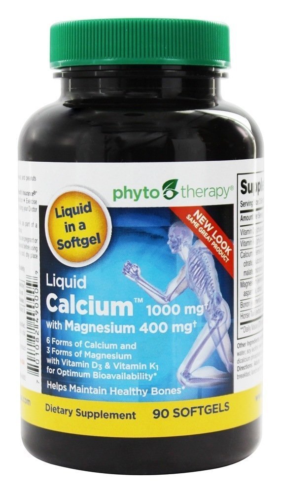 Phyto Therapy, Liquid Calcium Single, 90 Count