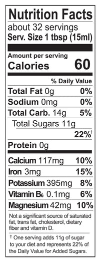 Thumbnail for Wholesome Sweeteners 16-Ounces Organic Molasses, Fair Trade, Non GMO, Gluten Free & Vegan, Perfect for cookies, glazing and more, 1 Pack
