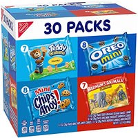 Thumbnail for Nabisco Team Favorites Variety Pack, OREO Mini, CHIPS AHOY! Mini, Teddy Grahams Honey & Barnum's Animal Crackers, Christmas Stocking Stuffers, 30 Snack Packs (Pack of 4)