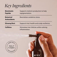Thumbnail for Arey To The Root Hair Serum for Women & Men | Slows Grey Hair Growth & Preserves Pigment in 3–6 Months | Anti Grey Scalp Serum for Healthier, Fuller-Looking Hair | Vegan & Oil-Free Formula (1 Month)