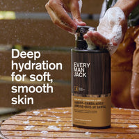 Thumbnail for Every Man Jack Nourishing Amber + Sandalwood Mens Body Wash for All Skin Types - Cleanse, Nourish, and Hydrate Skin with Naturally Derived Coconut, Glycerin - 33.8 fl oz - 2 Bottles
