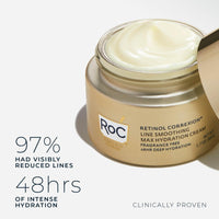 Thumbnail for RoC Retinol Correxion Max Hydration Anti-Aging Daily Face Moisturizer with Hyaluronic Acid, Fragrance-Free, Oil Free Skin Care, 1.7 Ounces (Packaging May Vary)