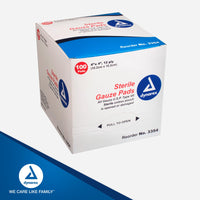 Thumbnail for Dukal Sterile Gauze Pads, 100% Woven Cotton and Individually Wrapped, 4