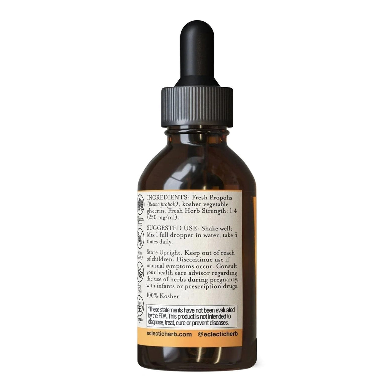 Eclectic Institute Propolis G, Orange, 2 Fluid Ounce