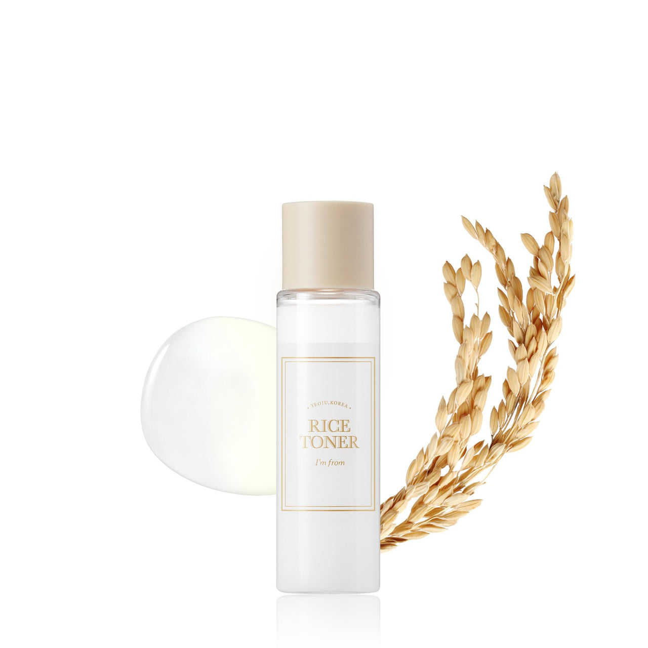I'm from Rice Toner, Mini Size, Travel Essentials, Hydrating for Dry, Dull, Combination Skin, Vegan, Fragrance Free, Glass Skin, Korean Face Care 1.01 Fl Oz