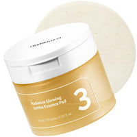 Thumbnail for numbuzin No.3 Toner Pads | Radiance Glowing Jumbo Essence Pad | Clear Glass Skin, Texture Care | Biodegradable Vegan, Fermented Ingredients, Niacinamide | 70 Pads/5.07 fl. oz.