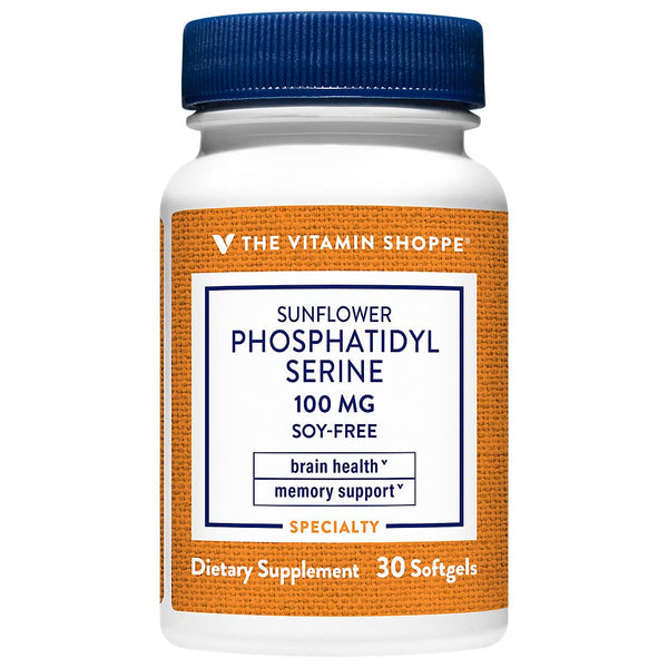 The Vitamin Shoppe Sunflower Phosphatidylserine 100 MG (30 Softgels)