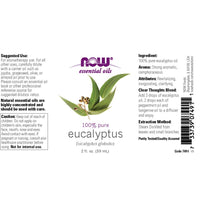 Thumbnail for NOW Eucalyptus Essential Oil, 2 Fl Oz (1 Count)