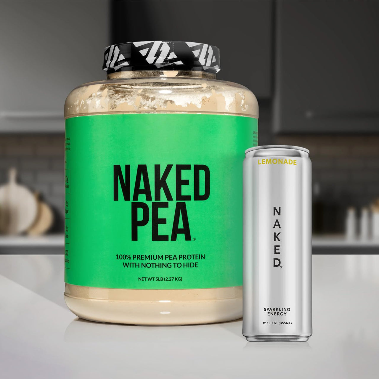 NAKED Vanilla Pea Protein Isolate 1LB Pure Micronized Creatine Monohydrate 1,000g (200 Servings) – Vegan; Bulk; Non-GMO; Gluten Free; Soy Free