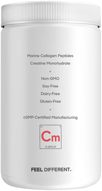 Thumbnail for Codeage Creatine Collagen Peptides - Creatine Monohydrate Powder Supplement, Wild-Caught Marine Collagen, Biotin, Magnesium, Vitamin C, Hyaluronic Acid - Mango Flavored - Non-GMO - 15 Oz
