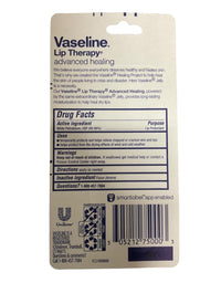Thumbnail for Vaseline Lip Therapy Advanced Healing Lip Balm Tube 3-Pack – White Petroleum Lip Protectant, 0.25 Oz Ea