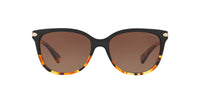 Thumbnail for COACH HC8132 Sunglasses, Black Tortoise Gradient/Brown Gradient Polarized, 57 mm