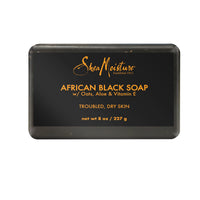 Thumbnail for SheaMoisture Bar Soap for Troubled Skin African Black Soap Cleanser with Shea Butter 8 oz