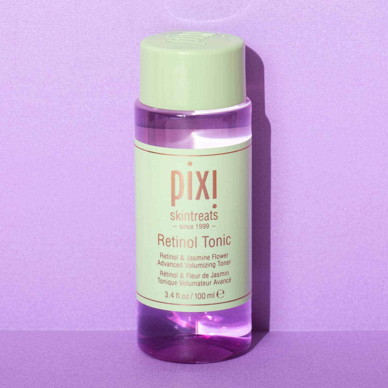 Pixi Retinol Tonic, Smoothing & Firming Facial Toner, Enhanced with Peptides to Boost Collagen Production, Alcohol-Free Daily Rejuvenating Toner, 100ml/ 3.4 fl oz