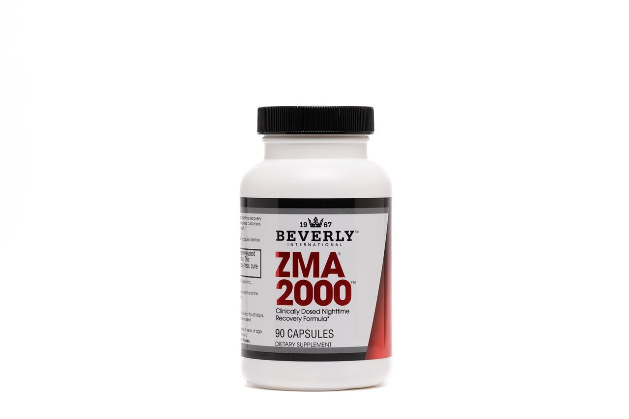 Beverly International ZMA 2000, 90 Capsules. BI’s Formulation is Designed to Improve Muscle Strength, Endurance, Immune System Support and Recovery Post Training. Zinc Magnesium Aspartate + Vitamin B6