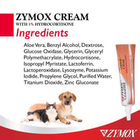 Thumbnail for Zymox Veterinarian Strength Topical Cream with 1% Hydrocortisone for Dogs and Cats, 1oz