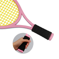 Thumbnail for Crefotu Kid Tennis Racket Set for Toddler,Children,Sponge Handle, Includes 6 Badminton, 1 Tennis Ball, Bag and 2 Balls - Increase Children's Sports,Improve Tennis Skills