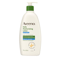 Thumbnail for Aveeno Sheer Hydration Fragrance-Free Daily Moisturizing Lotion with Prebiotic Oat for Dry Skin, Lightweight, Fast-Absorbing Body Moisturizer Nourishes Skin with 48-hour Moisture, 18 fl. oz