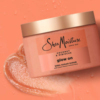 Thumbnail for SheaMoisture Shea Sugar Body Scrub For Glowing Radiance Coconut Hibiscus Glowing Radiance Body Scrub With 24h Shea Moisture Nutrients 12 oz