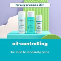 Thumbnail for Proactiv 3 Step Acne Treatment w/ Pimple Patches - Benzoyl Peroxide Face Wash, Repairing Acne Spot Treatment for Face and Body, Exfoliating Toner - 90 Day Complete Acne Skin Care Kit + Pimple Patches