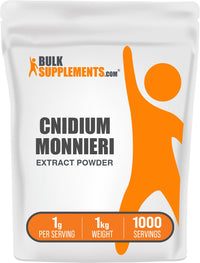 Thumbnail for BulkSupplements.com Cnidium Fruit Extract Powder - Cnidium Monnieri Extract, Vasodilator Supplement - Gluten Free, 1g per Serving, 1kg (2.2 lbs) (Pack of 1)