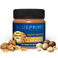 Thumbnail for Blueprint Bryan Johnson Nutty Butter – Chunky Macadamia Nut Butter with Walnut – No Palm Oil, No Added Sugar – Just 3 Ingredients – Keto, Vegan, Paleo – Low Carb Nut Butter Snack – 8.8oz Jar