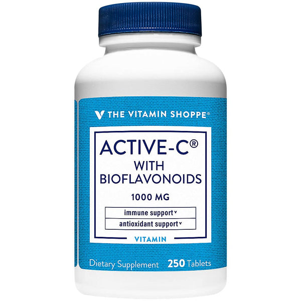 Image 1 of The Vitamin Shoppe Active-C with Bioflavonoids 1000 Antioxidant for (250 Tablets)