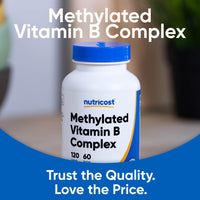 Thumbnail for Nutricost Methylated Vitamin B Complex 120 Capsules - (60 Servings) Gluten-Free