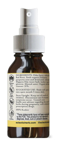 Thumbnail for Eclectic Herb - Elderberry Red Root Throat Spray Kids | Respiratory & Immune Support | Non-GMO, Gluten-Free (1 fl oz | 30 ml)