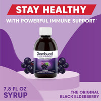 Thumbnail for Sambucol Black Elderberry Syrup Original Formula, 7.8 Ounce Bottle