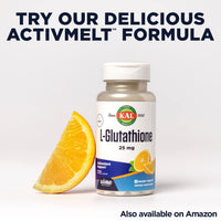 Thumbnail for KAL L-Glutathione SR, Reduced Glutathione Supplement, High Absorption Antioxidant Supplement, Lab Verified, 30 Servings, 30 VegCaps