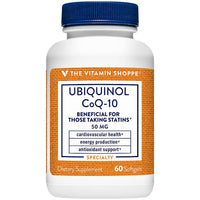 Thumbnail for The Vitamin Shoppe Ubiquinol CoQ-10 50mg Beneficial for Those (60Softgels)