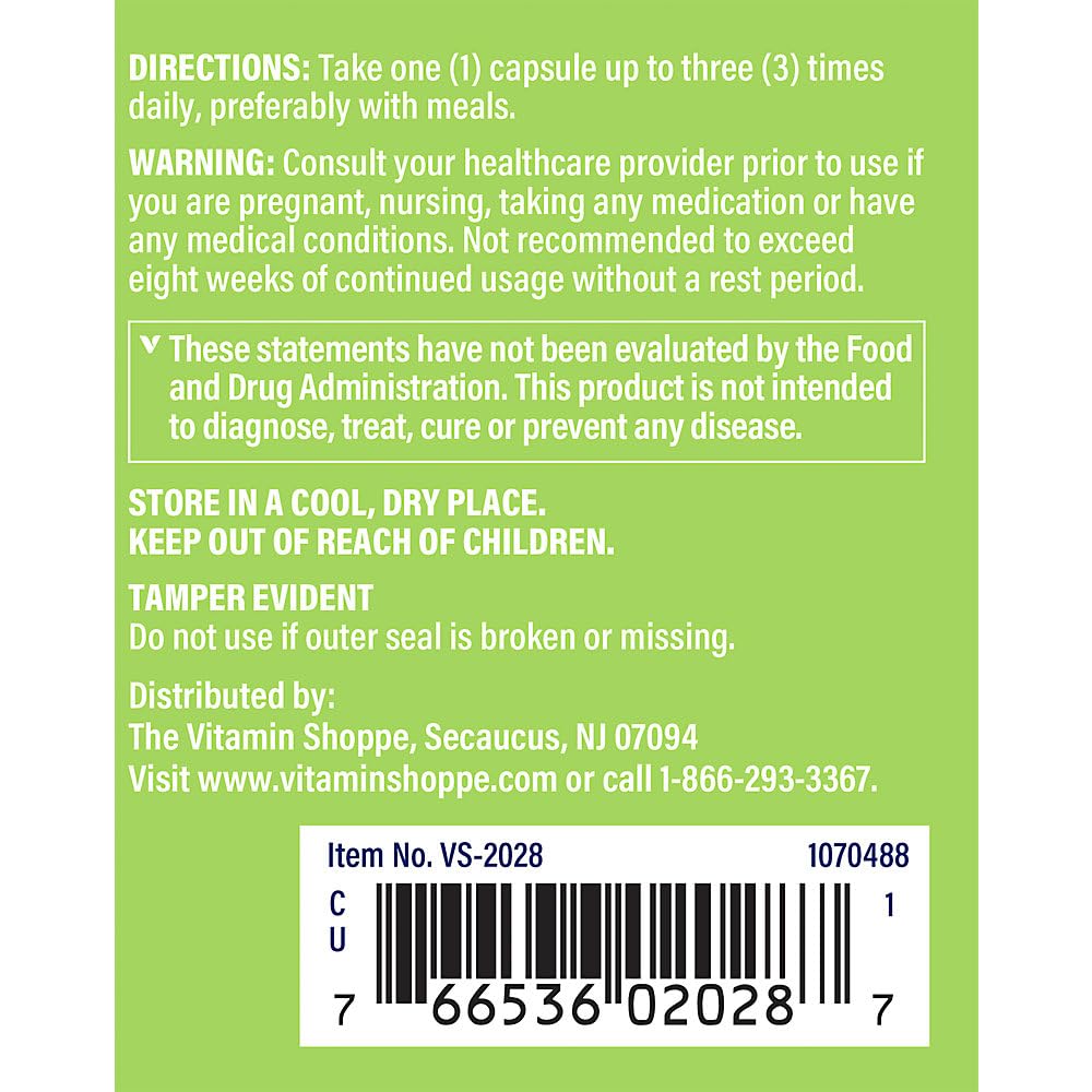 The Vitamin Shoppe Echinacea - Immune System Support, Seasonal Wellness & Respiratory Health (100 Capsules)