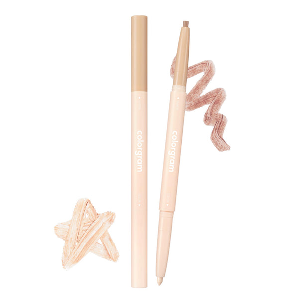 COLORGRAM Under Eye Highlighter Stick 03 Real Tone | Silky-Smooth Long-Lasting Highlighter & Contouring Stick for Smudge-Proof, Shining Daily Makeup | K-Beauty Face Highlighters & Luminizers