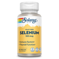 Thumbnail for Solaray Yeast Free Selenium 100mcg, Healthy Immune & Thyroid Function Support, Enhanced Absorption, 90 Serv, 90 VegCaps