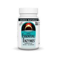 Thumbnail for Source Naturals Essential Enzymes 500mg Bio-Aligned Multiple Enzyme Supplement Herbal Defense for Digestion, Gas, Constipation & Bloating Relief - Supports Immune System* - 60 Vegetarian Capsules