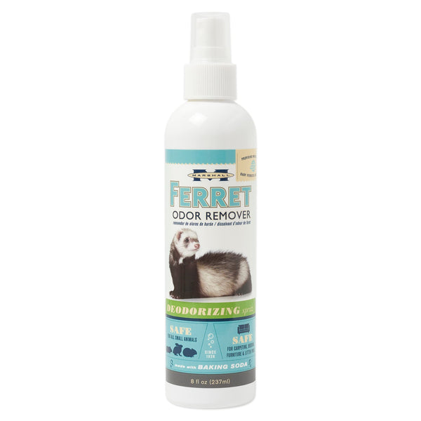 Marshall Pet Products Ferret Odor Remover, Deodorizer Spritz with Baking Soda, for Small Animals and Ferrets, 8 oz