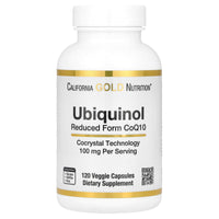 Thumbnail for California Gold Nutrition Ubiquinol Reduced Form CoQ10, 100 mg, 120 Veggie Capsules