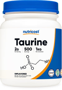 Thumbnail for Nutricost Taurine Powder (1KG) - 500 Servings