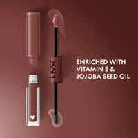 Thumbnail for NYX PROFESSIONAL MAKEUP Shine Loud, Long-Lasting Liquid Lipstick with Clear Lip Gloss - Boundary Pusher (Warm Brown)