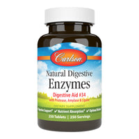 Thumbnail for Carlson - Natural Digestive Enzymes, Digestive Aid #34 with Protease, Amylase & Lipase, Digestive Support, Nutrient Absorption & Optimal Wellness, 250 Tablets