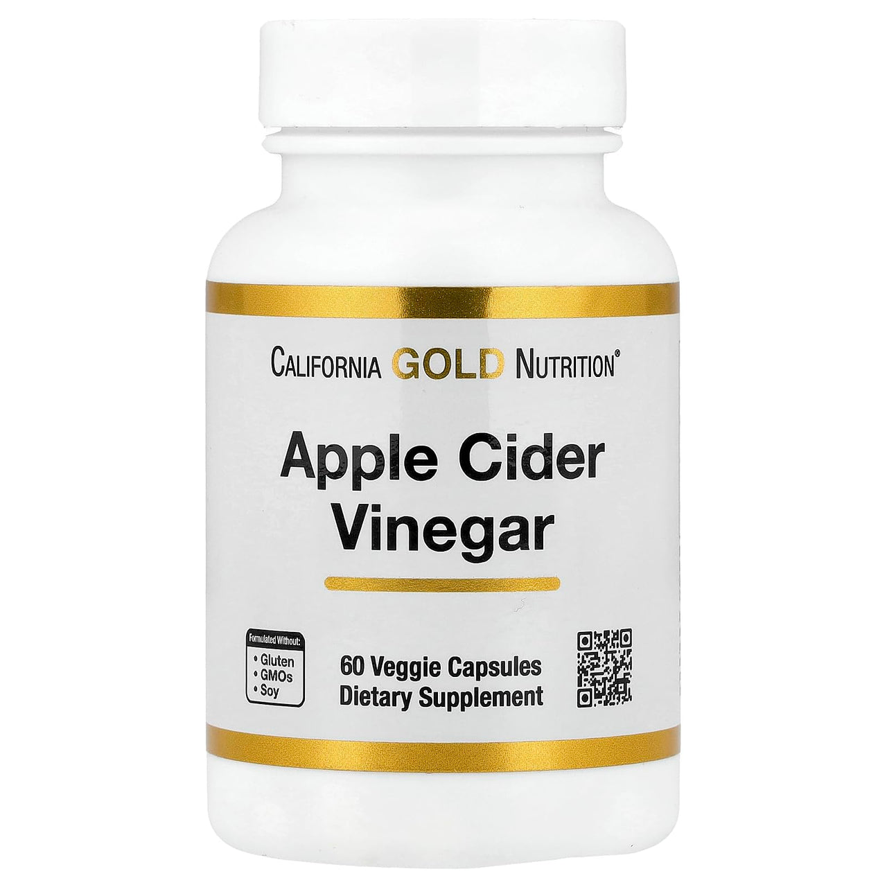 California Gold Nutrition Apple Cider Vinegar, 60 Veggie Capsules (450 mg per Capsule)