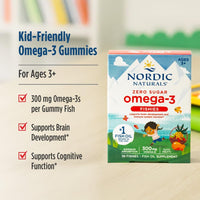 Thumbnail for Nordic Naturals Nordic Omega-3 Fishies, Tutti Frutti - 36 Fishies - 300 mg Total Omega-3s with EPA & DHA - Healthy Brain, Mood, Vision & Immune System - Non-GMO - 36 Servings
