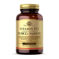 Thumbnail for Solgar Vitamin D3 (Cholecalciferol) 250 MCG (10,000 IU), 120 Softgels - Helps Maintain Healthy Bones & Teeth - Immune System Support - Non GMO, Gluten/ Dairy Free - 120 Servings
